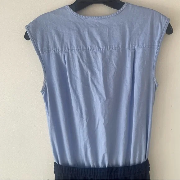 J. Crew blue sleeveless jumpsuit romper 35711 - Picture 5 of 12